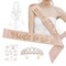 White Rose Gold Bridal Shower Decoration Set Bachelorette Supplies Kit Events